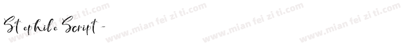 Stephile Script字体转换